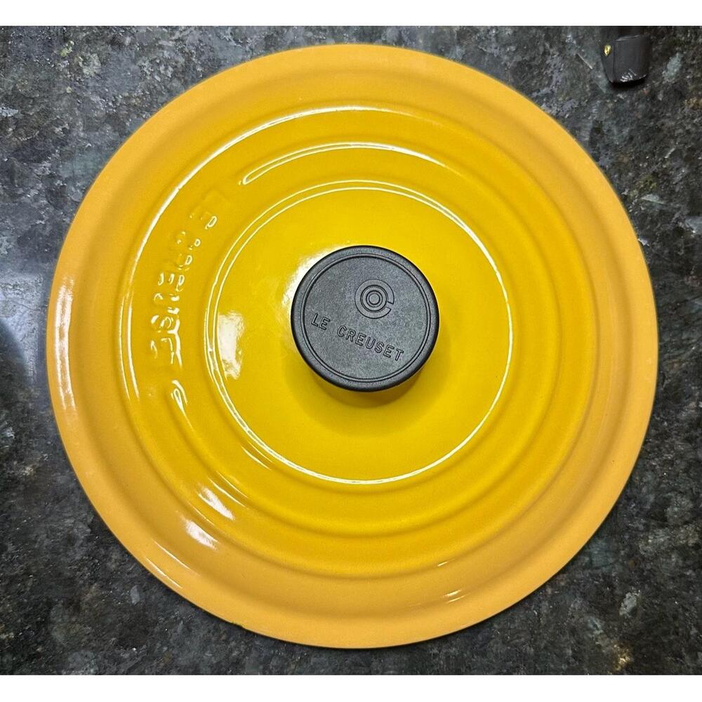 Le Creuset Yellow and Orange Lid